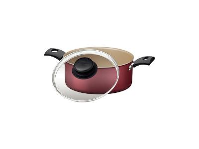 Caçarola Tramontina Turim Antiaderente Starflon Max Vermelha 18CM