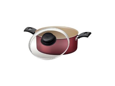 Caçarola Tramontina Turim Antiaderente Starflon Max Vermelha 20CM