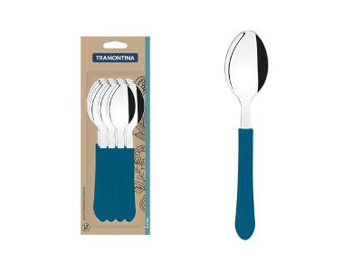 Conjunto de Colheres de Mesa Tramontina Leme Azul Oceano 12 Peças