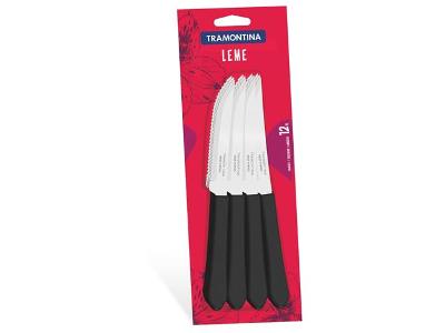 Conjunto de Facas para Churrasco Tramontina Leme Preto 12 Peças