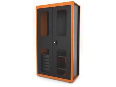 Armário para Ferramentas Tramontina PRO 2 Portas com Visores 5 Gavetas