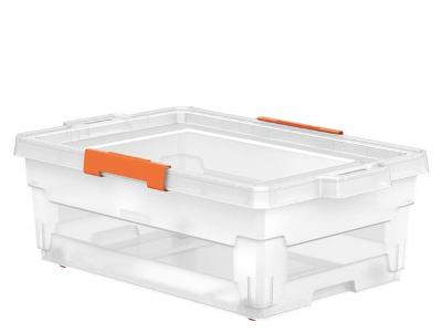 Caixa Organizadora Tramontina com Rodas 40 Litros Transparente