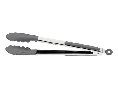 Pegador Multiuso Tramontina Moldê em Silicone Cinza e Aço Inox 35CM