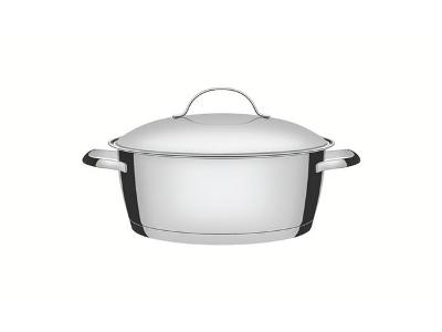 Caçarola Rasa Tramontina Allegra em Inox 22CM 3,3 Litros