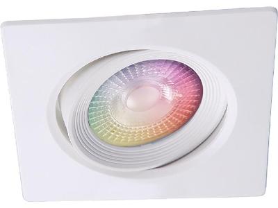 Spot Quadrado de Embutir Tramontina Smart Led 350 lm 5W com Cores RGBW