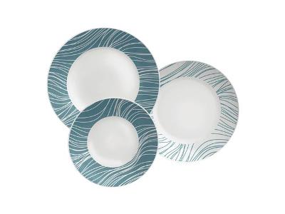 Jogo de Pratos Tramontina Clarice em Porcelana Decorada 12 Peças