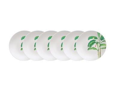 Kit Prato Sobremesa Tramontina Graziela em Porcelana Decorada 6 Peças