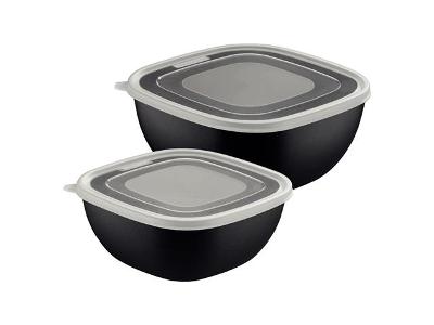 Jogo de Potes Tramontina Black Burger em Polipropileno Preto 2 Peças