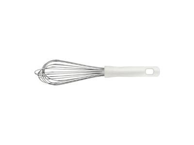 Batedor Manual Tramontina Profissional em Inox com Cabo Branco 30CM