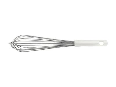 Batedor Manual Tramontina Profissional em Inox com Cabo Branco 40CM