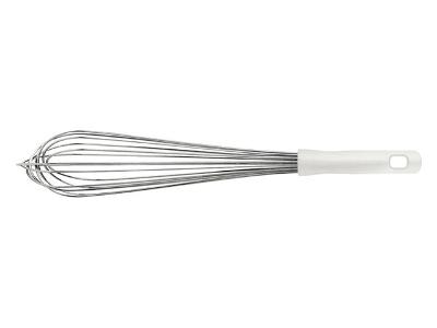 Batedor Manual Tramontina Profissional em Inox com Cabo Branco 45CM