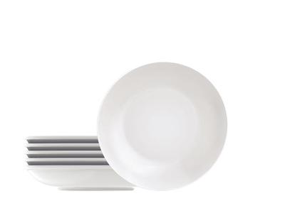 Kit Prato Fundo Tramontina Leonora em Porcelana 6 Peças