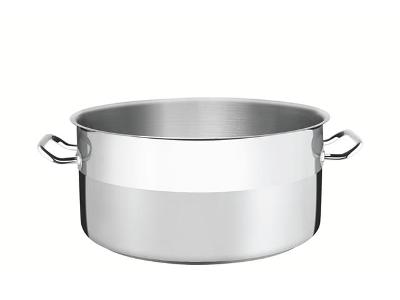 Caçarola Rasa Tramontina em Aço Inox com Fundo Triplo 40 cm 23 L