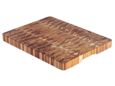 Tábua Cubus para Churrasco Tramontina em Madeira Teca 50x38 cm