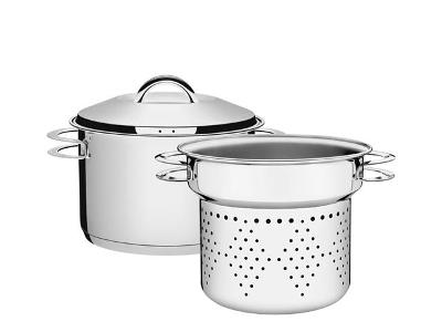 Jogo Tramontina Cozi Pasta Aço Inox 2Pçs 20cm