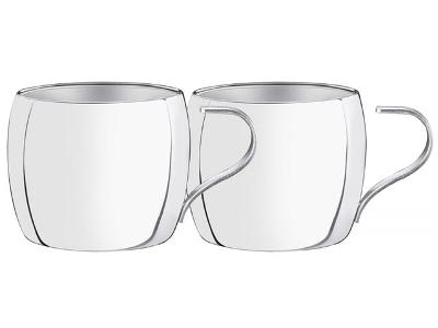 Jogo de Xícaras para Chá e Cappuccino Tramontina Inox 2 Peças