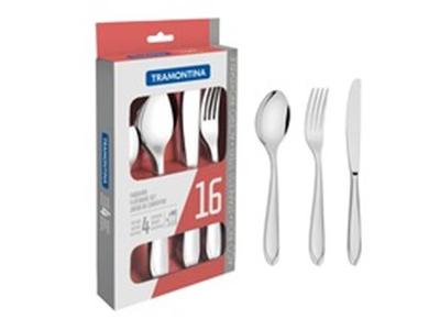 Faqueiro Aço Inox Tramontina Laguna 16 Peças