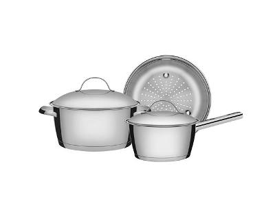 Jogo de Panelas Tramontina Allegra Inox 3 peças