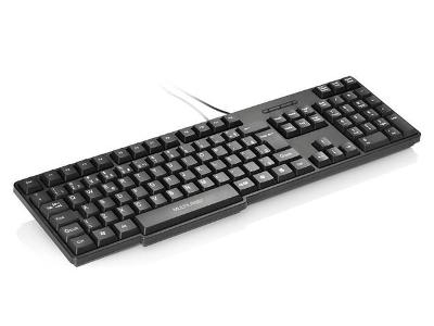 Teclado Multilaser Slim preto USB