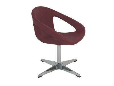 Poltrona Tramontina Delice com Base X em Polietileno Marsala