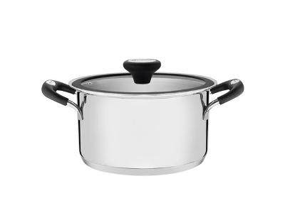 Caçarola Tramontina Fda.Aço Inox Solar Silicone 24cm 6,1 Litros