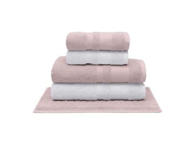 Jogo Banho Buettner Aliance 3294 Dusty Rose e Branco 5 Peças