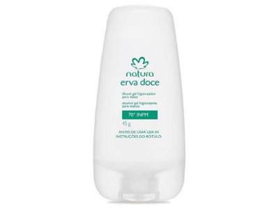 Álcool em Gel Antisséptico Natura Erva Doce 45G