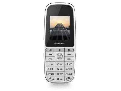Celular Up Play Multilaser com Câmera Dual Chip MP3 Branco P9077