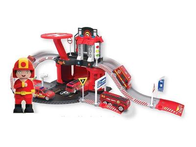 Brinquedo Garagem Bombeiro Multikids BR1238 Express Wheels 42 Pecas