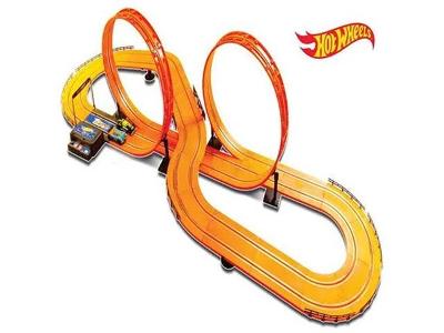 Pista Multikids Hot Wheels Track Set Deluxe 2 Carrinhos + 2 Controles