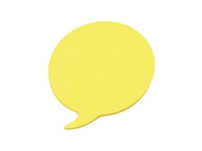 Bloco Adesivo Balloon Keep EI025 70x70mm Amarelo Neon 50Fls