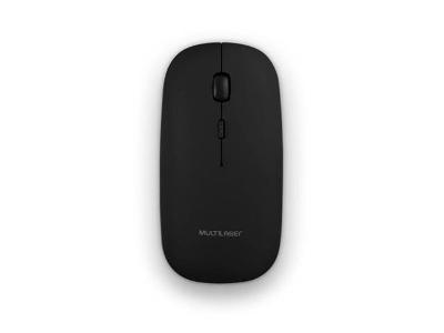 Mouse Sem Fio Multilaser MO290 2.4GHZ Recarregável Lithium USB Preto