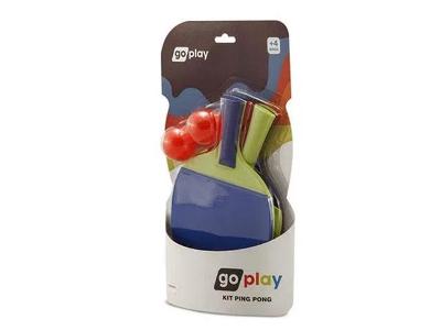Kit Ping Pong Multikids BR950 Go Play com 2 Raquetes e Bolinha