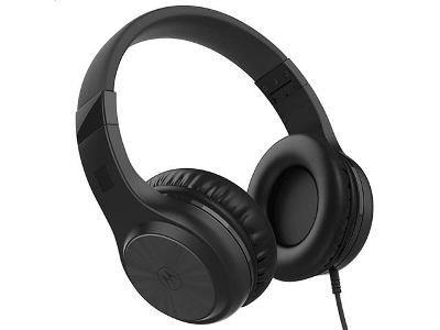 Headphone com Fio Motorola Moto XT120 Som HD e Microfone Preto