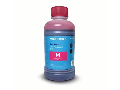 Refil de Tinta Multilaser Para Impressoras Epson 250ML Magenta RF015