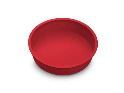 Forma de Silicone Redonda 21cm Vermelha Up Home UD164