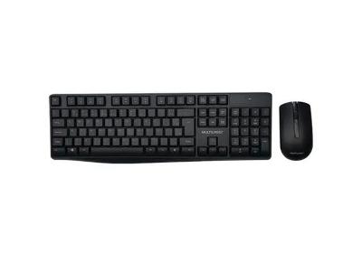 Teclado e Mouse Multilaser Sem Fio 2.4ghz USB com Pilhas TC270