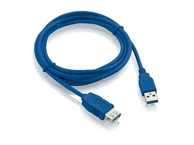 Cabo USB 3.0 A Macho x A Fêmea 1,8 metros Azul Multilaser WI210