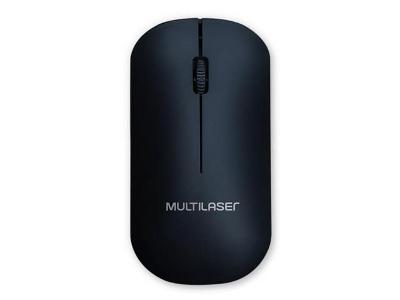 Mouse Multilaser sem Fio USB 2.4Ghz 1200Dpi Power Save Box Preto MO307