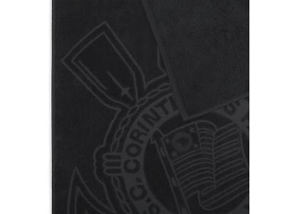 Toalha de Banho Buettner Brasão Corinthians Preta