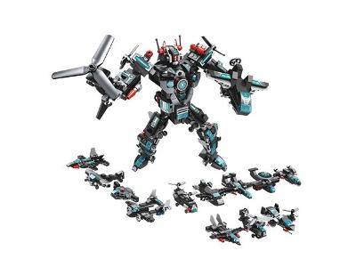 Blocos de Montar Multikids Cubic 25 em 1 Super Robot 577 Peças