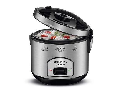 Panela Elétrica de Arroz Mondial PE-42-10X Pratic 10 Xícaras 700W 220V