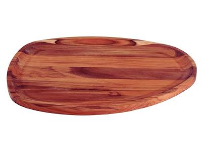 Bandeja Organica Churrasco Tramontina em Madeira Teca 44x33CM