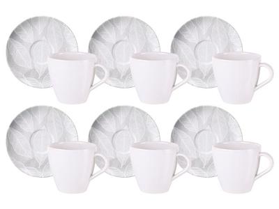Kit Xícara e Pires de CappuccinoTramontina Arbo em Porcelana 12Pç