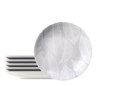 Kit Prato Fundo Tramontina Arbo em Porcelana Decorada 21 cm 6 Peças