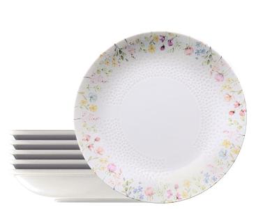 Kit Prato Fundo Tramontina Artemis em Porcelana Decorada 22 cm 6 Peças