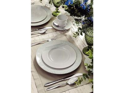 Kit Prato Sobremesa Tramontina Monocroma em Porcelana 21 cm 6 Peças