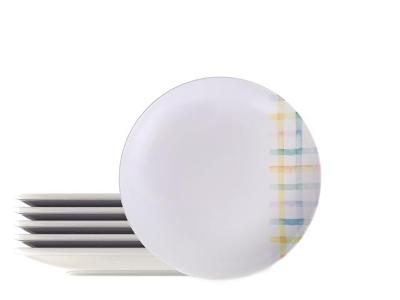 Kit Prato Fundo Tramontina Sweet Color em Porcelana 21 cm 06 Peças