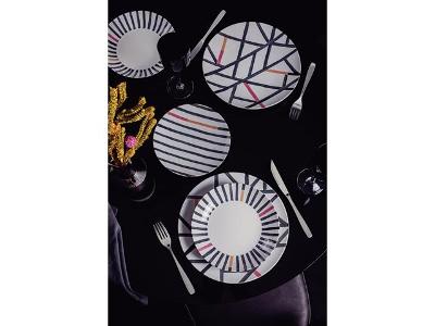 Kit Prato Fundo Tramontina Street em Porcelana Decorada 22 cm 06 Peças