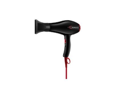 Secador de Cabelos Mondial Turbo Color Red SC-41 com Tourmaline Íon 1900W